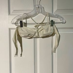 White bikini top only